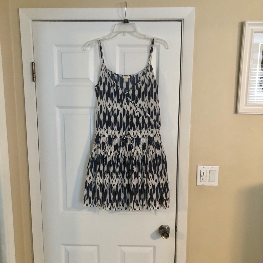 NWOT J Crew Cotton Faux Wrap Mini Sundress - sz XS